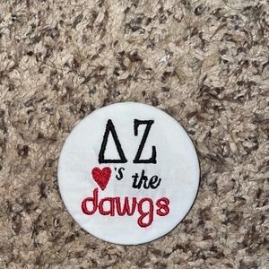 sorority Pin Delta Zeta UGA dawgs